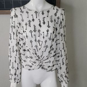 Cute Sheer Forever 21 Blouse